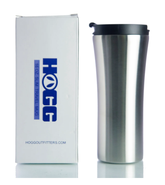 16oz TRAVEL MUG W/ BLACK SCREW ON LEAK-PROOF LID