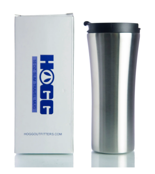 16oz TRAVEL MUG W/ BLACK SCREW ON LEAK-PROOF LID
