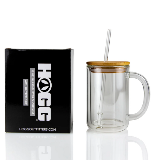 15oz SUBLIMATABLE GLITTER GLOBE GLASS COFFEE MUG
